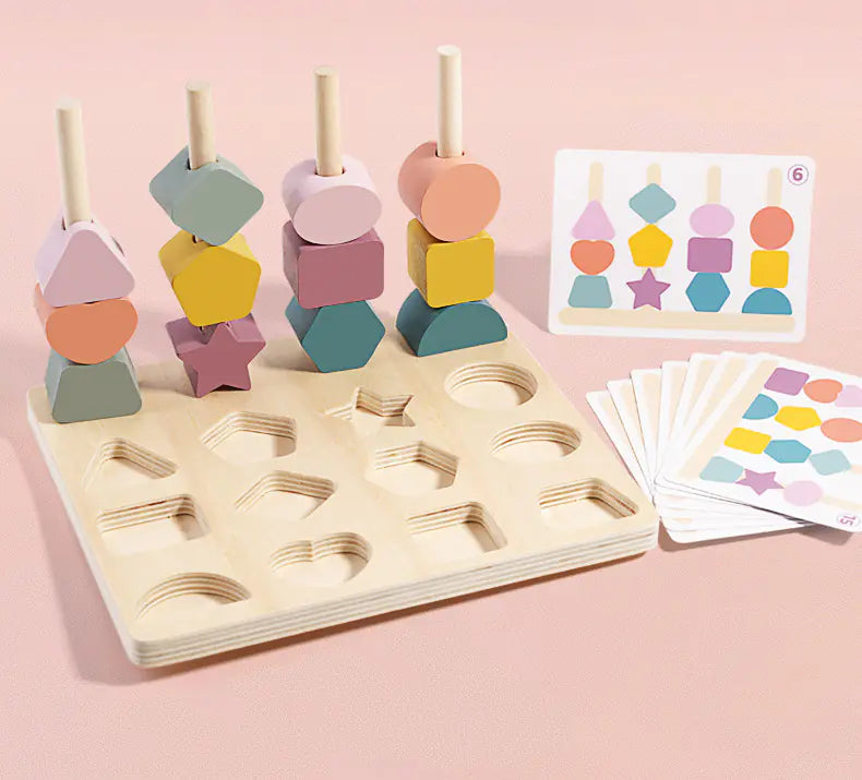 Wooden Shape Matching Board