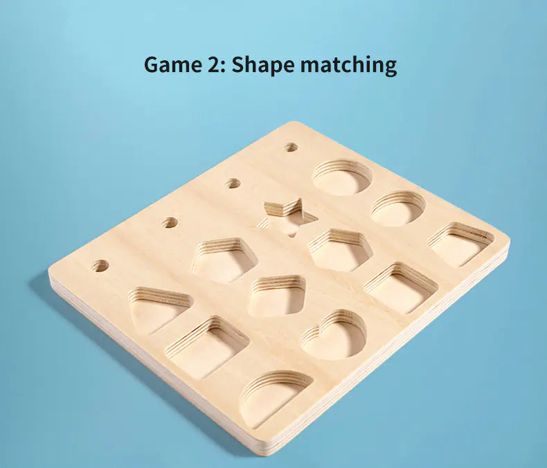 Wooden Shape Matching Board