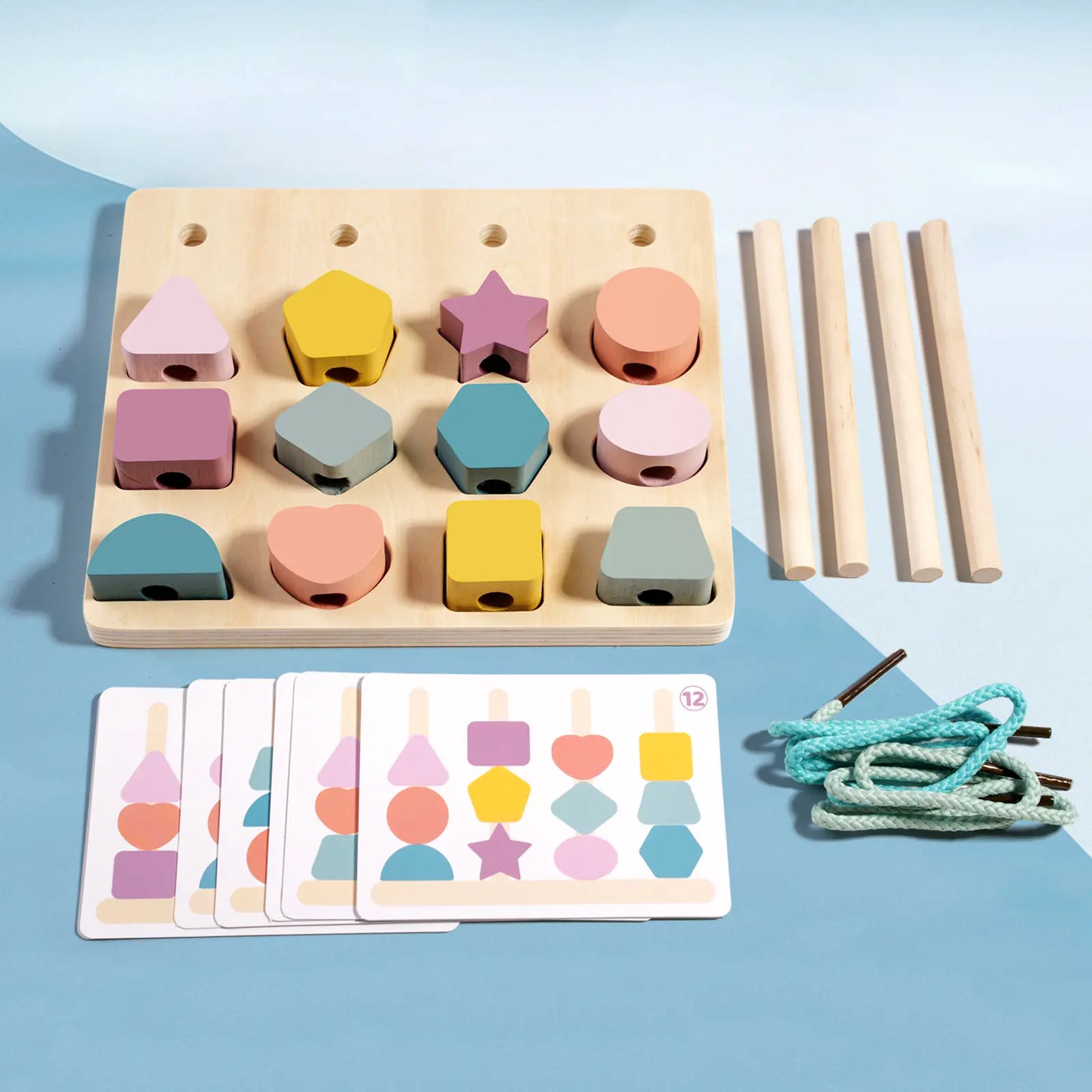 Wooden Shape Matching Board