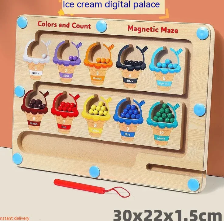 Digital Maze Wooden Puzzle